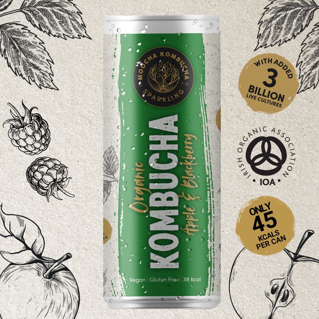 Apple & Blackberry Flavour Organic Kombucha