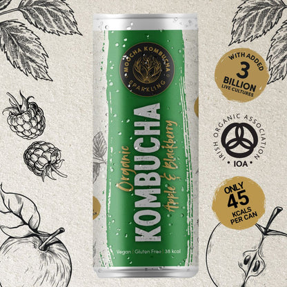 Apple & Blackberry Flavour Organic Kombucha