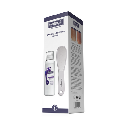 Footlogix Ultimate At-Home Foot Care Kit – Callus Softener & Foot File | 100ml
