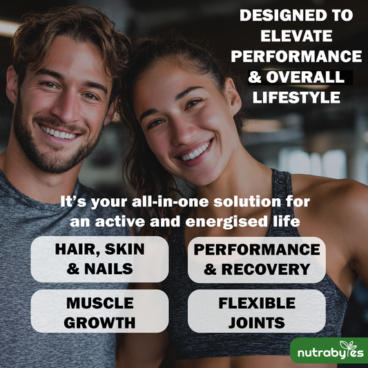 Bovine Collagen Powder with Vitamin C | Hydrolysed Peptides Types 1 & 3 | Unflavoured | 330g