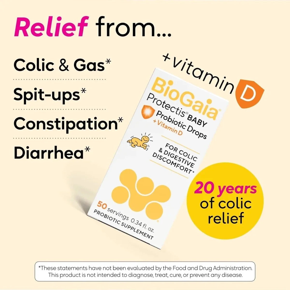 BioGaia Protectis Baby Probiotic Drops with Vitamin D 10ml