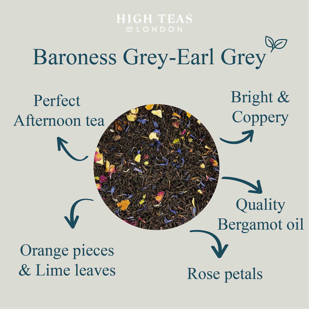 High Teas Baroness Grey Citrus Black Tea