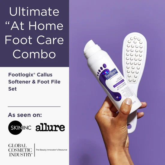 Footlogix Ultimate At-Home Foot Care Kit – Callus Softener & Foot File | 100ml