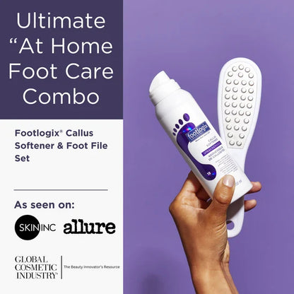 Footlogix Ultimate At-Home Foot Care Kit – Callus Softener & Foot File | 100ml