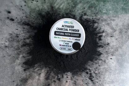 LiveCoco Charcoal Teeth Cleaning Powder with Aloe Vera
