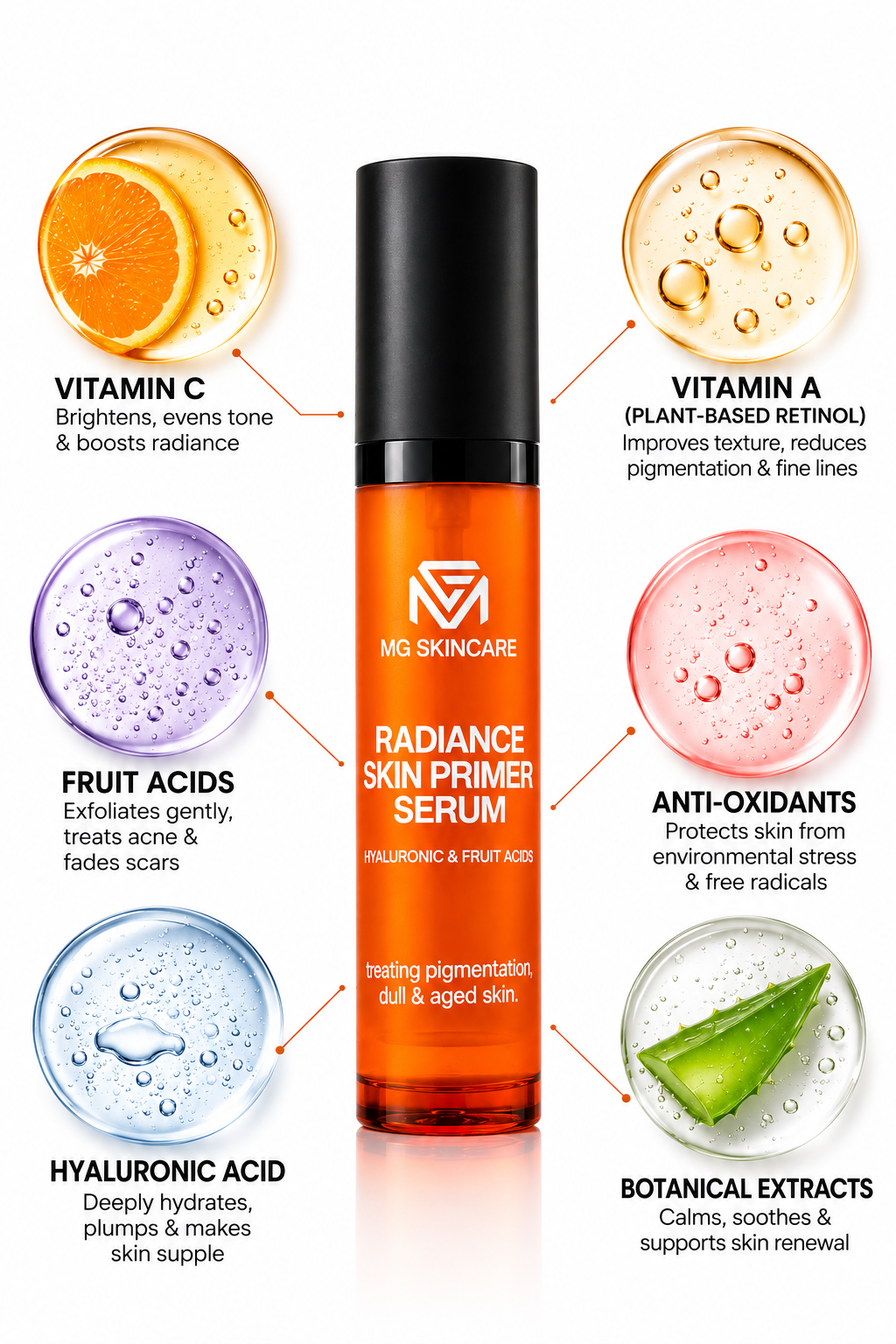 MG Skincare Radiance Serum with Hyaluronic Acid
