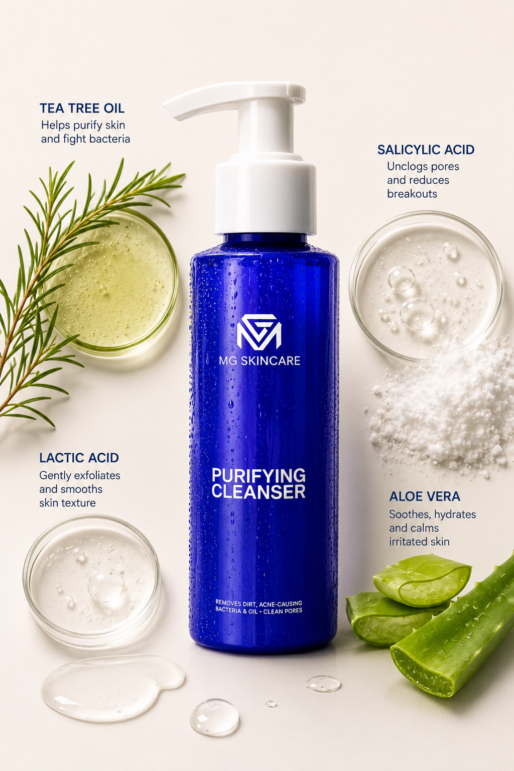 MG Skincare Purifying Foaming Face Wash 100ml
