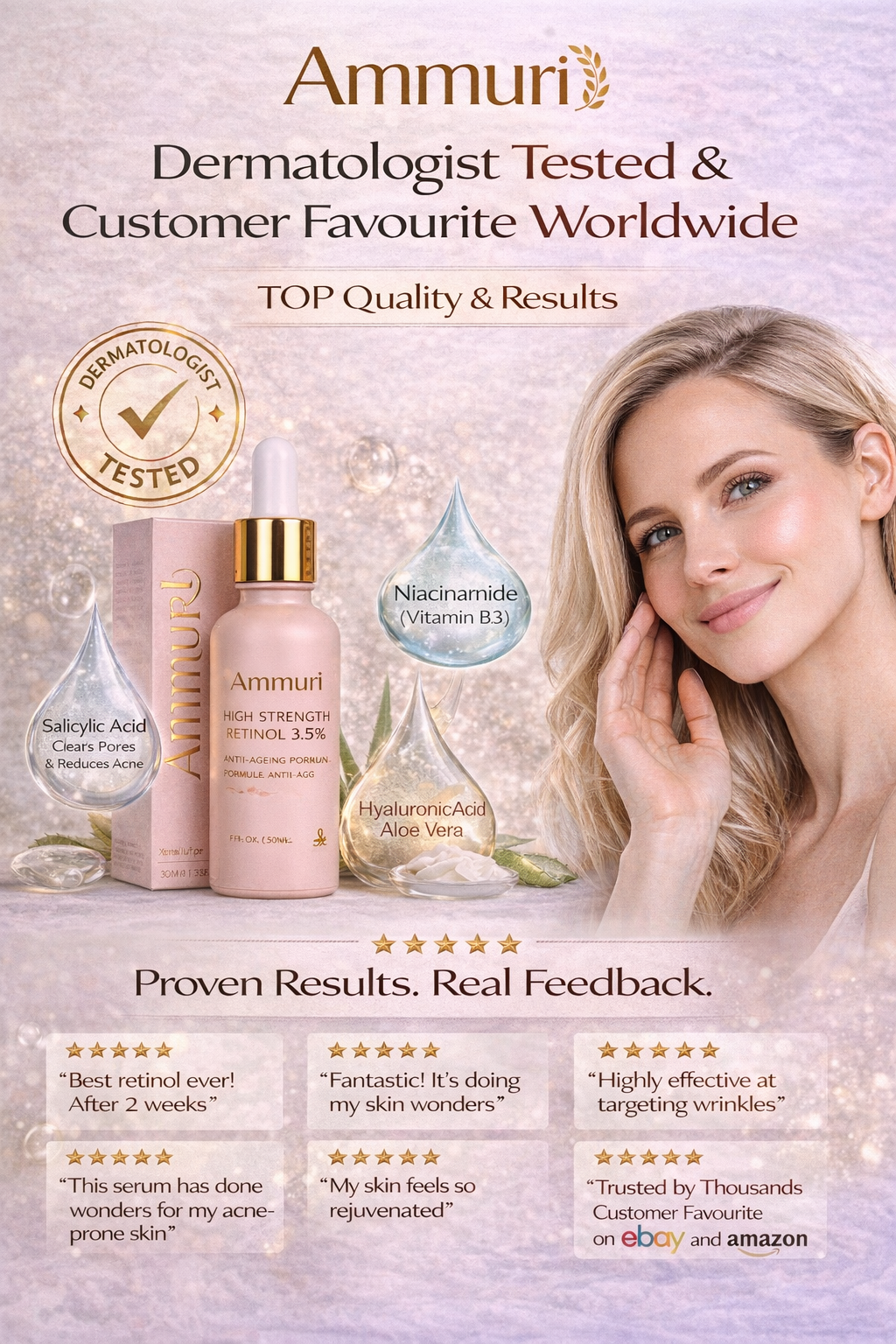 Ammuri Retinol Serum with Hyaluronic Acid 30ml