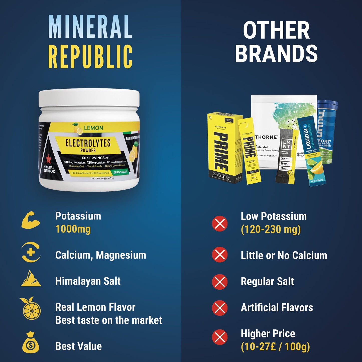 Electrolytes Powder for Hydration & Recovery 420g