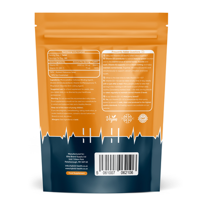 Hybrid Health Vitamin D3 & K2 Tablets