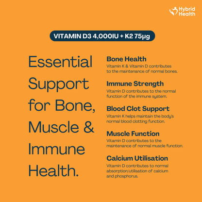 Hybrid Health Vitamin D3 & K2 Tablets
