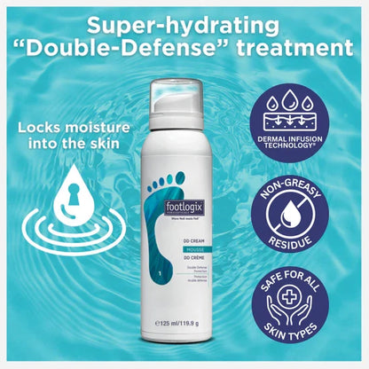 Footlogix DD Cream Mousse – Daily Defence Foot Moisturiser | 125ml