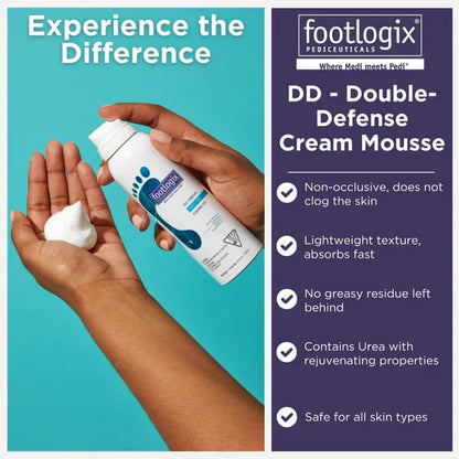 Footlogix DD Cream Mousse – Daily Defence Foot Moisturiser | 125ml