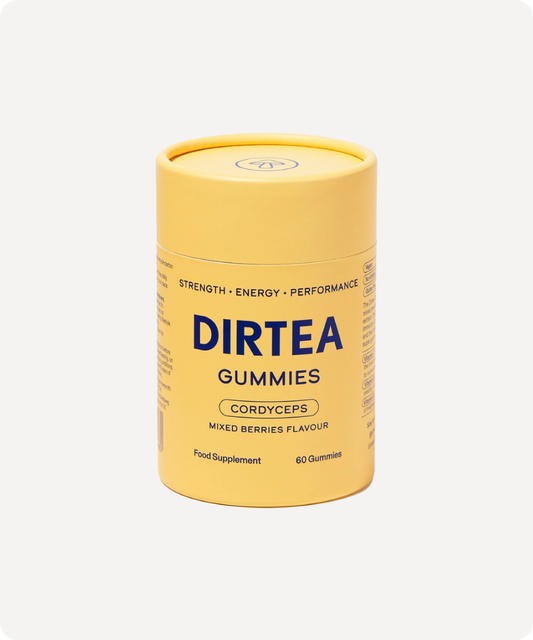 DIRTEA Cordyceps Performance Gummies — Mixed Berries, 60ct