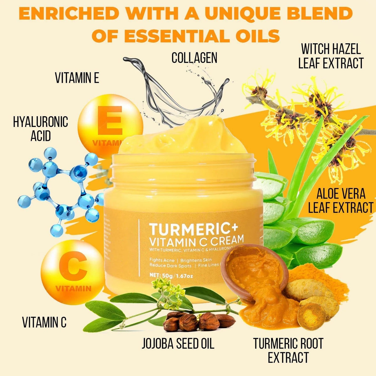 Preciousvita Turmeric & Vitamin C Face Cream