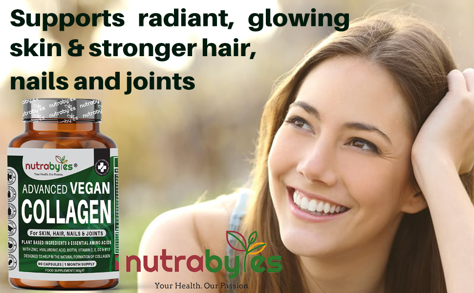 Advanced Vegan Collagen | Plant-Based Formula with Essential Amino Acids | 90 Capsules | 1-Month Supply