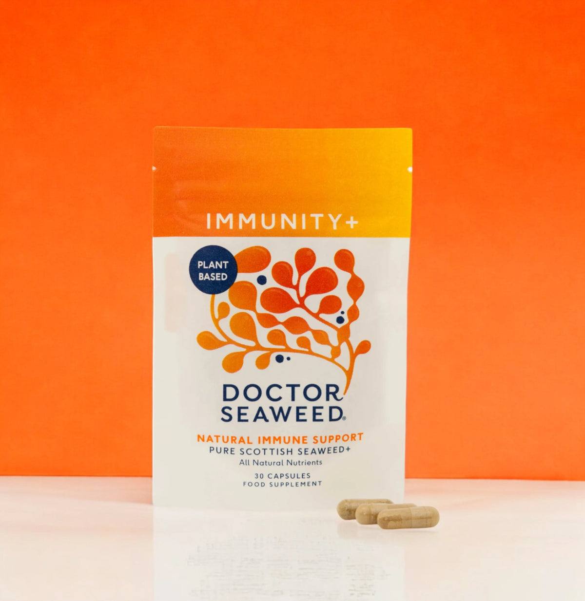Doctor Seaweed Immunity+ Seaweed, B12 & D3, 60 Capsules
