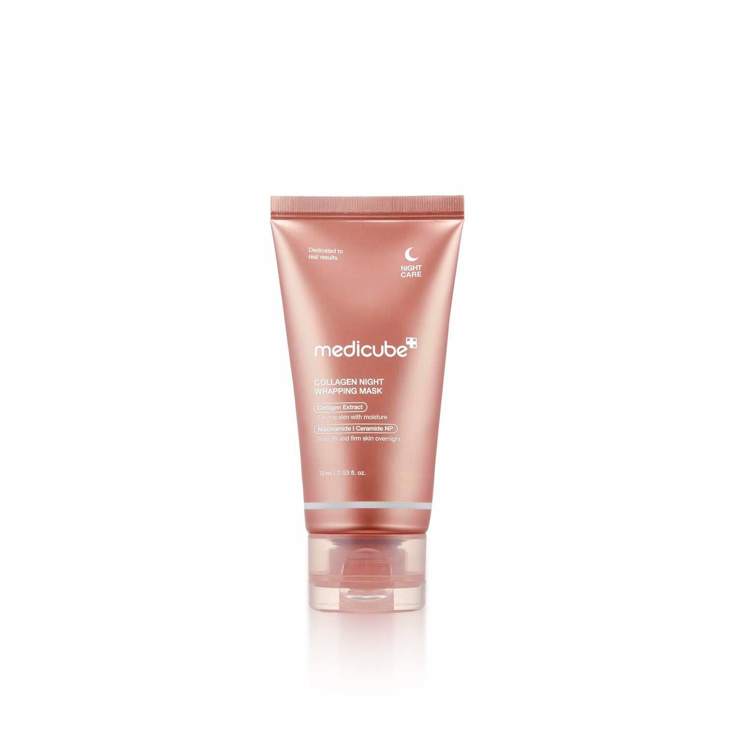 Medicube collagen night sheet mask packaging on a white background