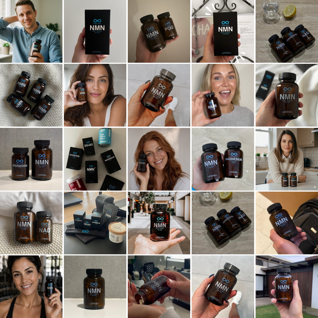 Charava NMN 500mg Capsules — Award-Winning NAD+ Booster