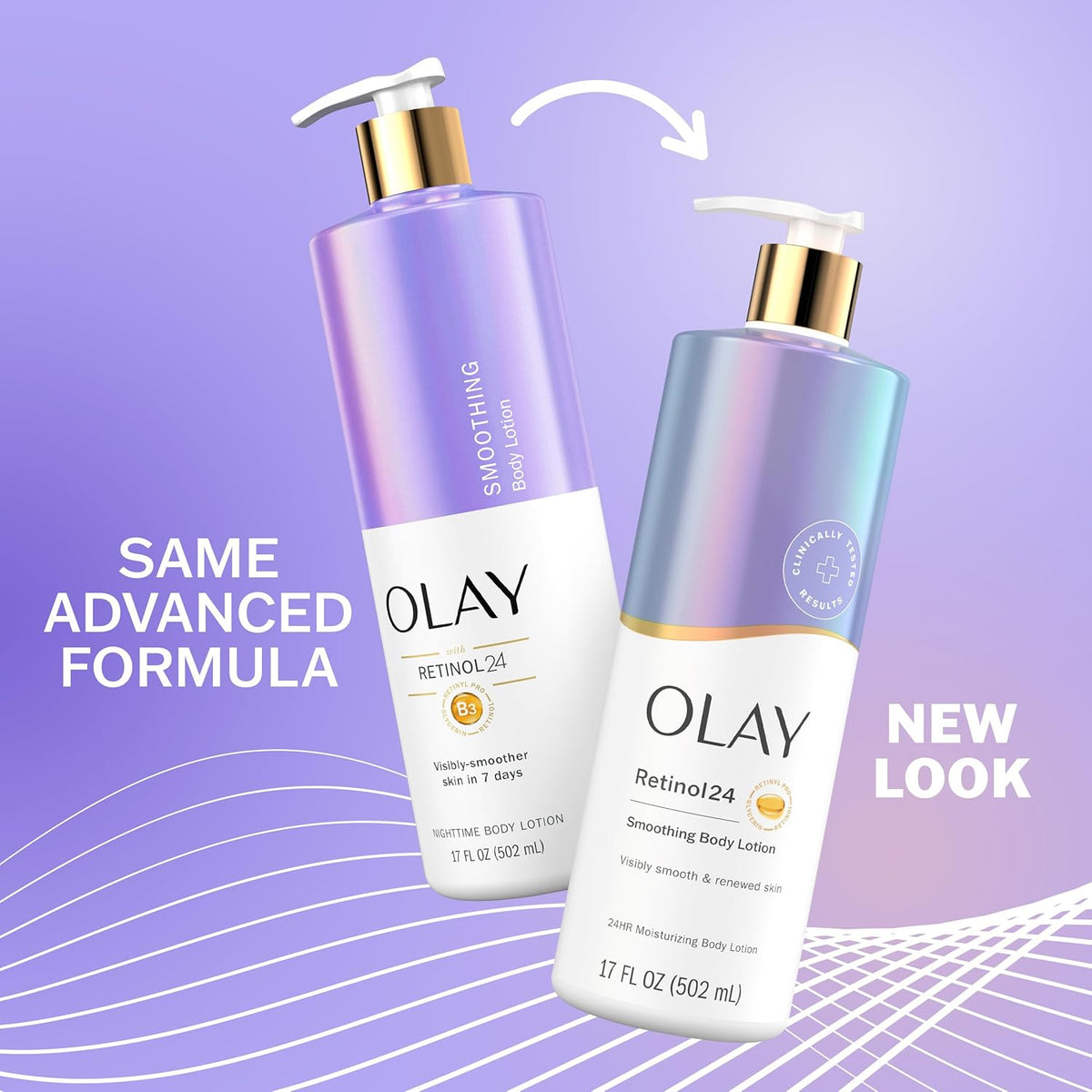 Olay Retinol 24 Body Lotion with Vitamin B3, 502ml