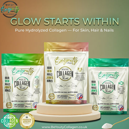 BeYouty Bovine & Marine Collagen Powder, 550g