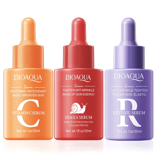 Sérum BIOAQUA con vitamina C, retinol y ácido hialurónico | Esencia facial premium