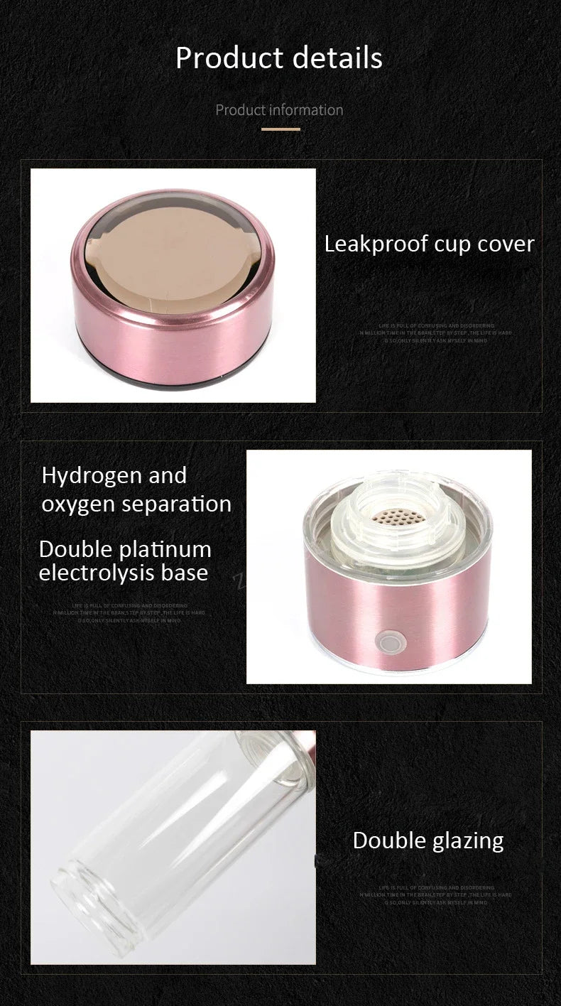 Ionizador de agua alcalina - Recargable por USB