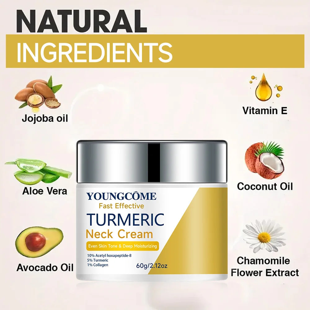 Crema de cúrcuma para el cuello con esencia combinada
