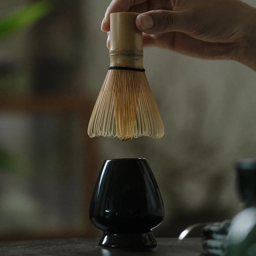 Juego de cepillo para remover té matcha