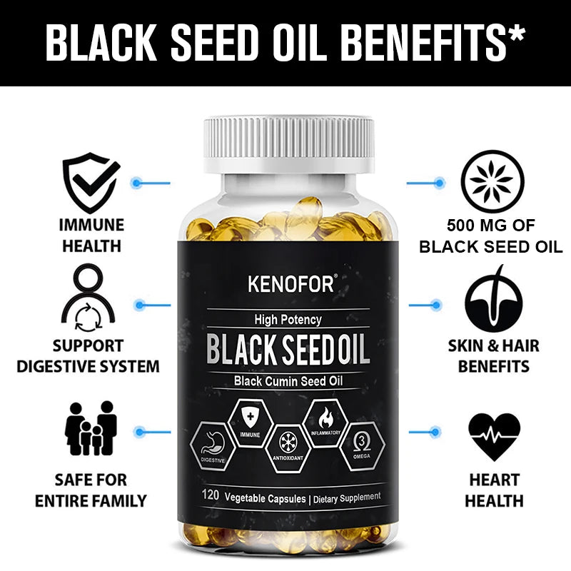 Black Cumin Seed Oil Capsules - 120 Count