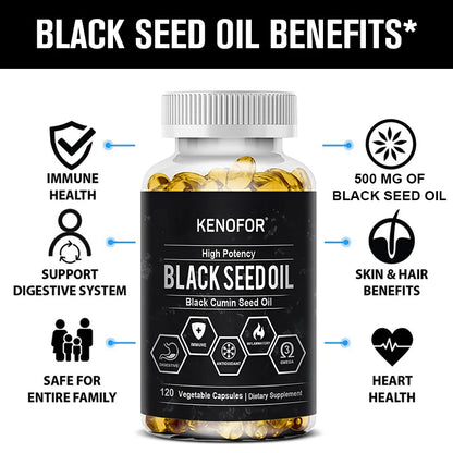 Black Cumin Seed Oil Capsules - 120 Count