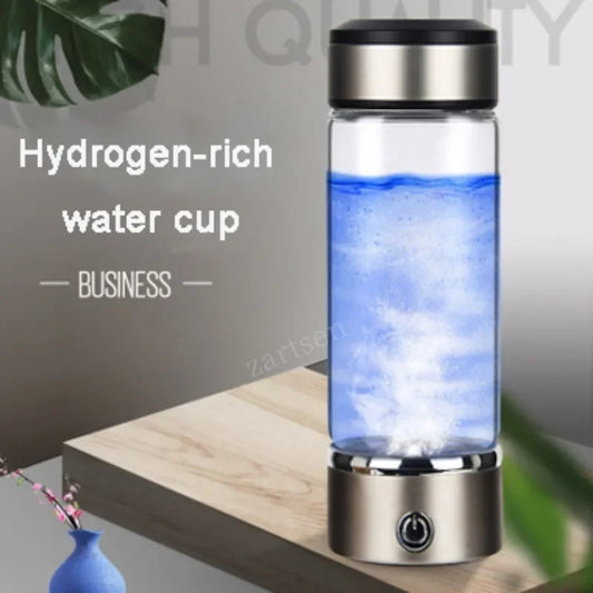 Vaso de agua hidrogenada de 420 ml: alcalina y rica en antioxidantes