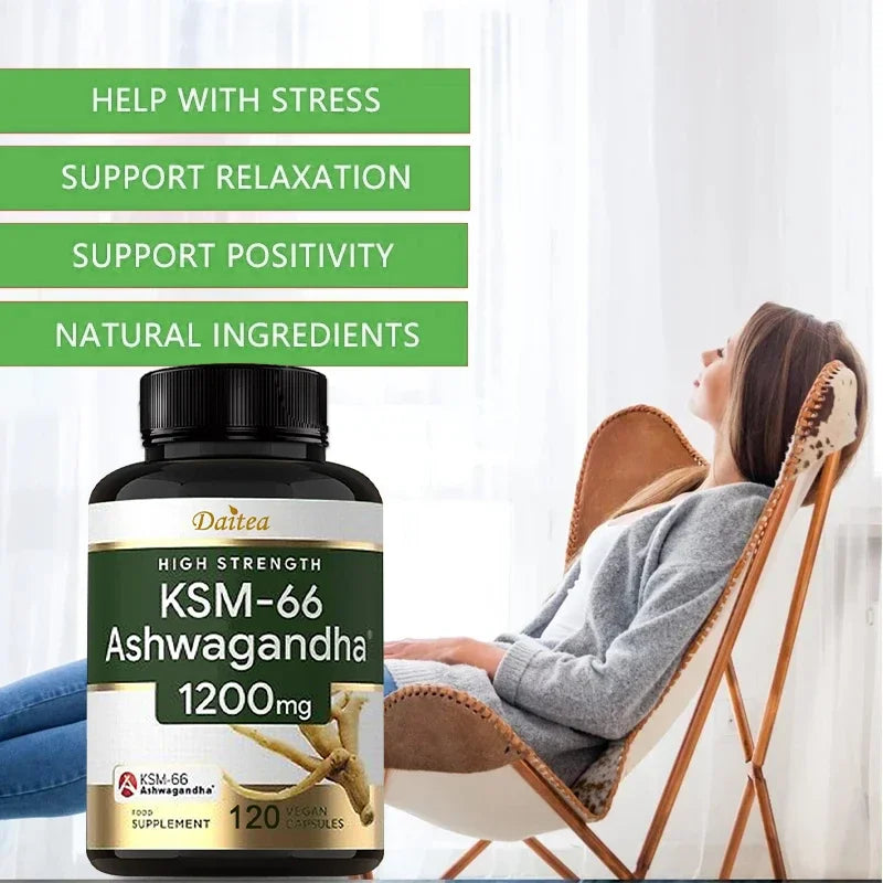 KSM-66 Ashwagandha Extract Capsules 1200mg