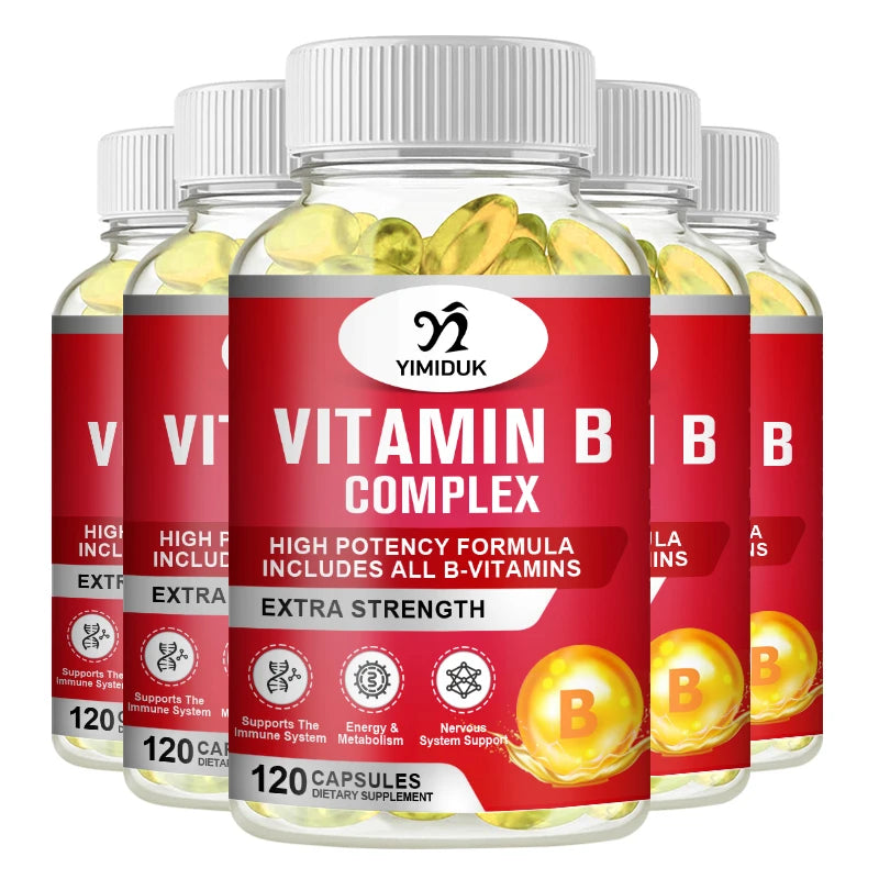 Cápsulas de complejo de vitamina B - 60 unidades