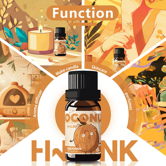 Aceite esencial de coco 10 ml - Perfume natural de coco y aceite de masaje