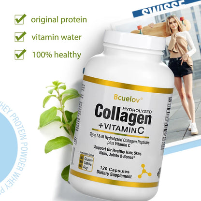 Hydrolyzed Collagen Peptides with Vitamin C - 120 Count
