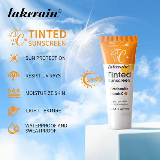 Protector solar hidratante con color FPS 40 con vitamina C - 40 ml