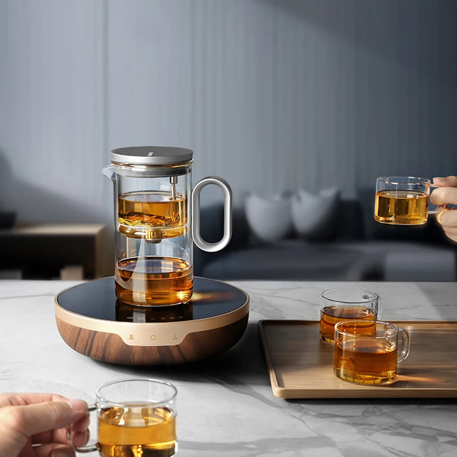 Tetera con interruptor magnético - Juego de té de alta gama