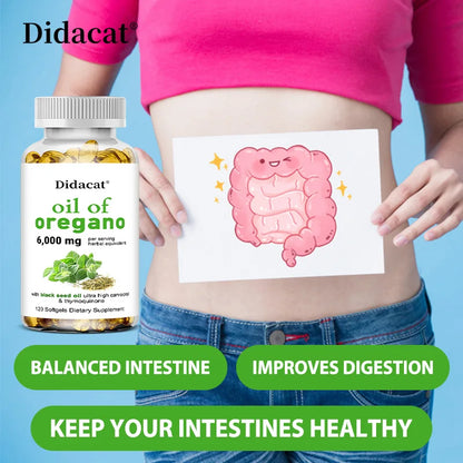 Oregano oil softgel capsules - steam distilled oregano oil
