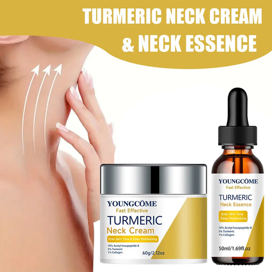 Crema de cúrcuma para el cuello con esencia combinada
