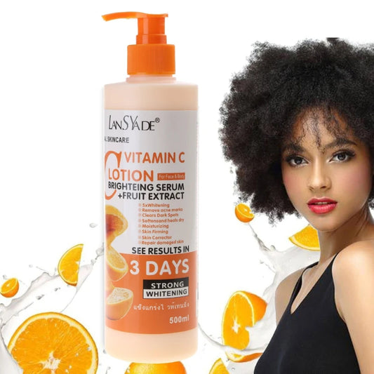 Loción corporal con vitamina C - Crema corporal hidratante 500 ml