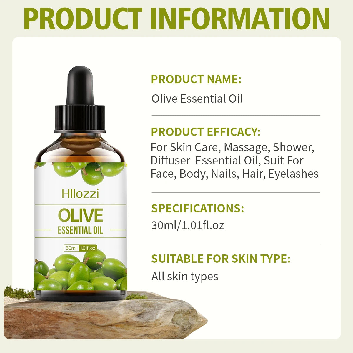 Olive Scented Oil - Natural Fragrance