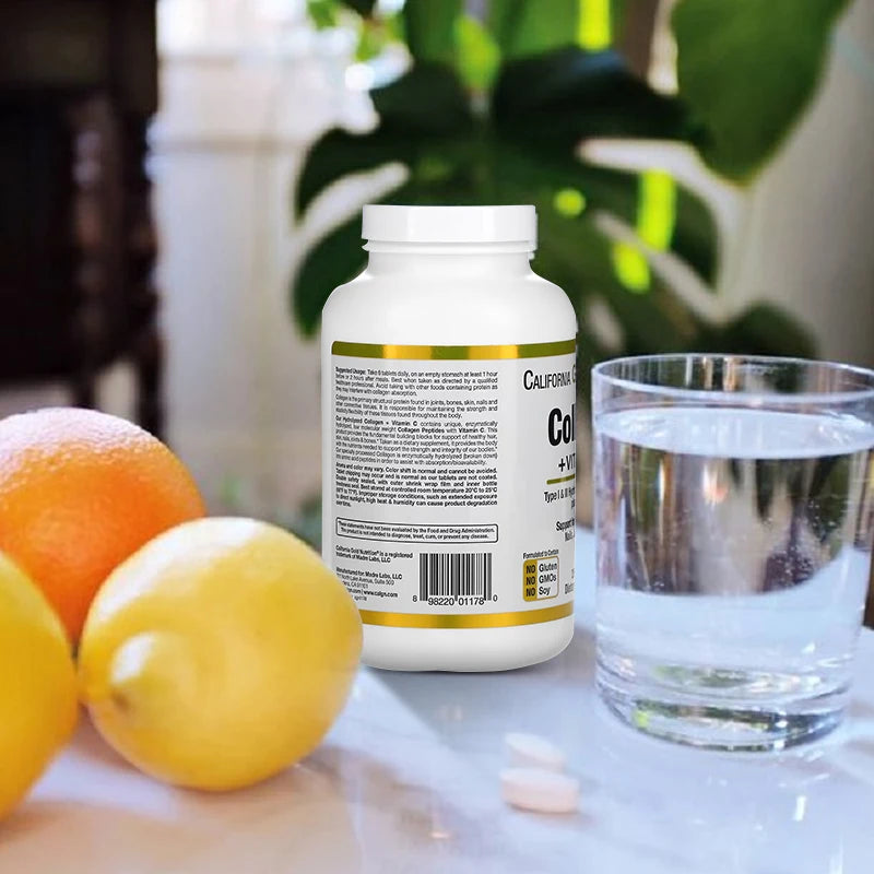 Hydrolyzed Collagen Peptides with Vitamin C - 120 Count