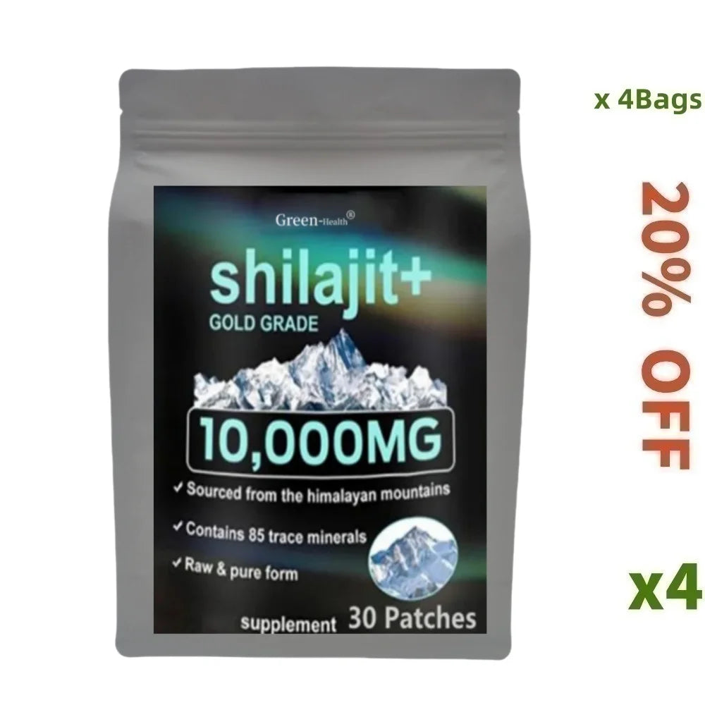Parches transdérmicos de Shilajit puro - 30 unidades
