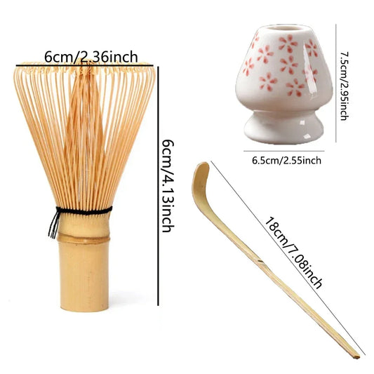 Juego de cepillo para remover té matcha