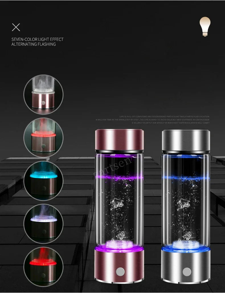 Ionizador de agua alcalina - Recargable por USB