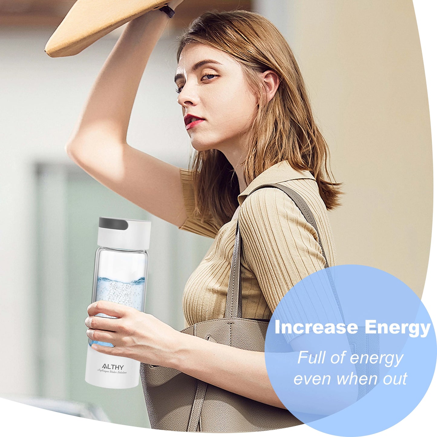 Generador de agua rica en hidrógeno ALTHY: mejora tu hidratación de forma natural