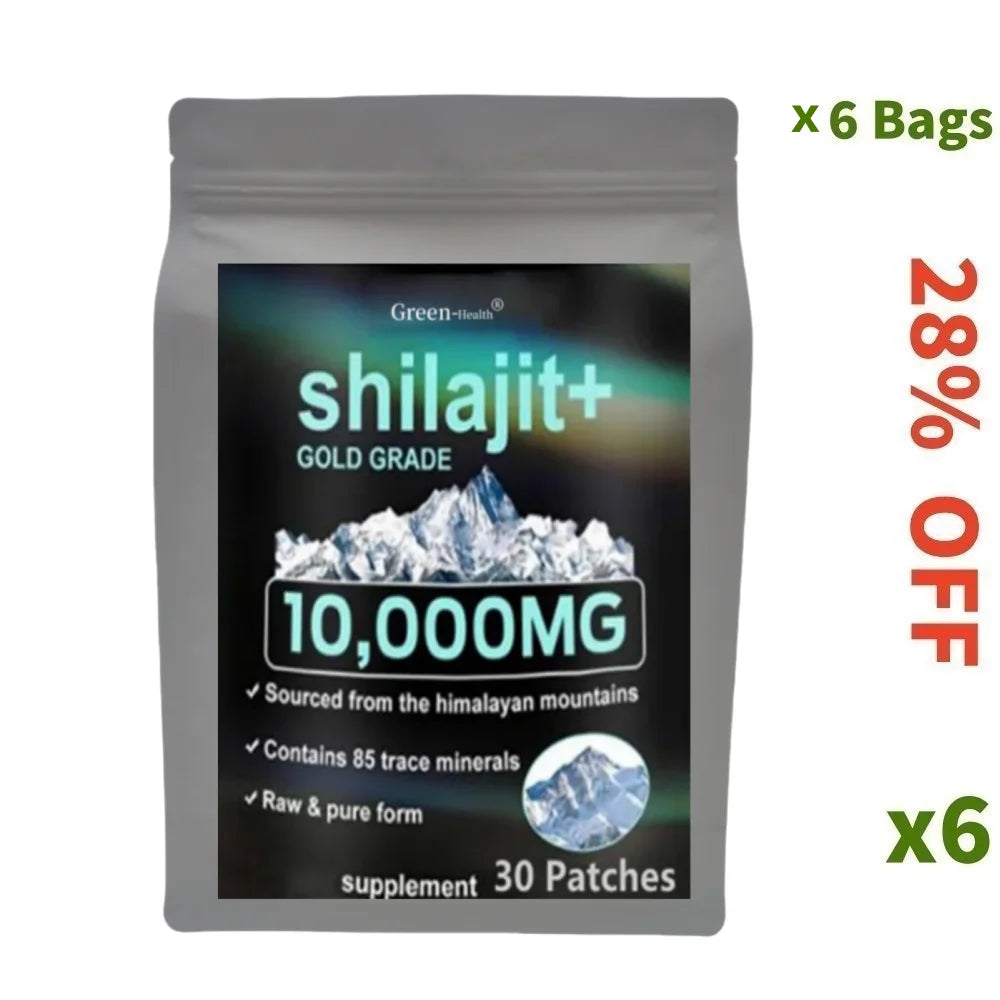 Parches transdérmicos de Shilajit puro - 30 unidades