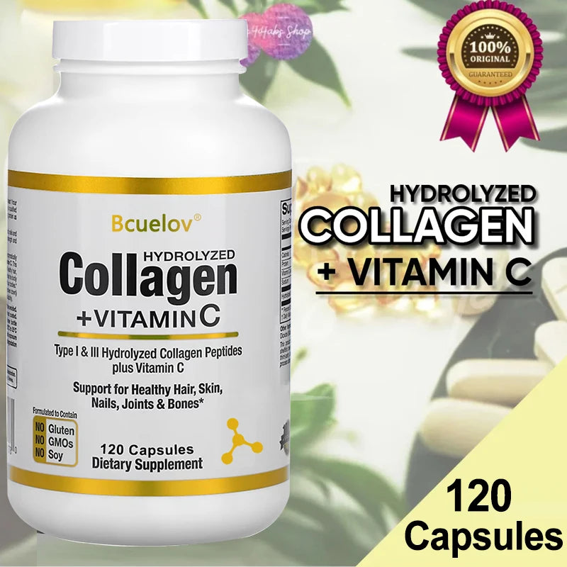 Hydrolyzed Collagen Peptides with Vitamin C - 120 Count