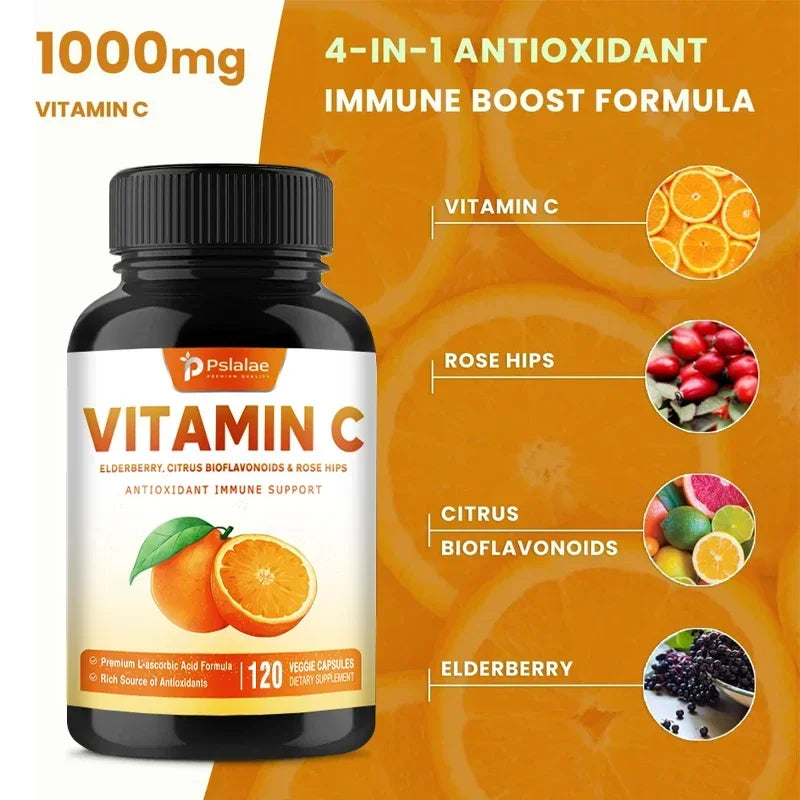 Suplemento de vitamina C con saúco